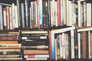 bookshelf with books